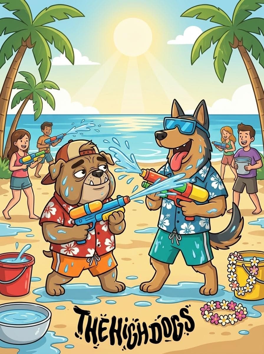 Songkran on the beach